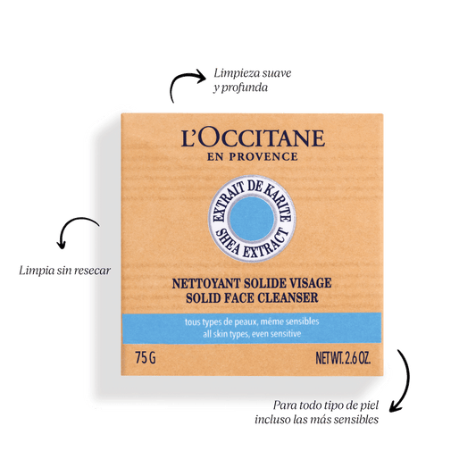 LIMPIADOR FACIAL SÓLIDO DE KARITÉ 75GR