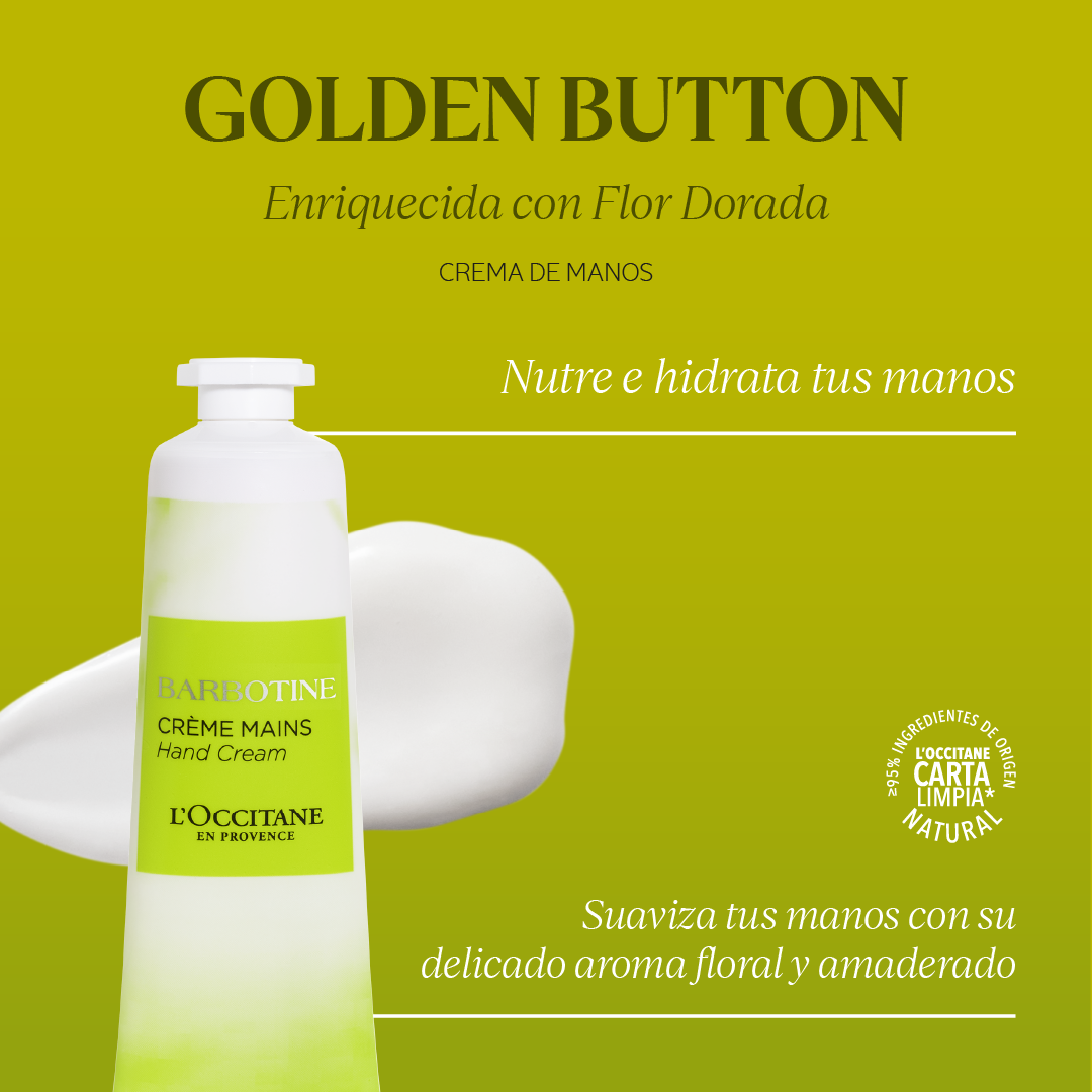 CREMA DE MANOS GOLDEN BUTTON 30ML