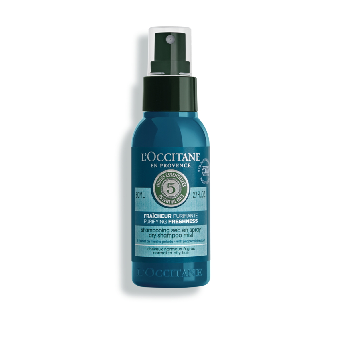 SHAMPOO EN SECO EN SPRAY FRESCURA AROMACOLOGÍA