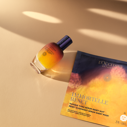 IMMORTELLE RESET OVERNIGHT SERUM SHEET MASK_before